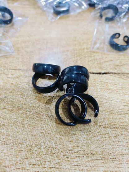 2PCS Magnetic Rings for Women Anti Snoring Ring Auvulis Migraine Rings Titanium Ion Magtherapy Lymphatic Drainage Rings Lymph Nodes Acupuncture Therapy Stainless Steel Ring For Women Men Health Jewelry Gifts