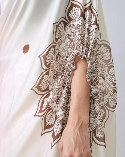 Chandrakala Kerala Kasavu Printed Saree for Women with Unstitched Blouse Piece Indian Wear