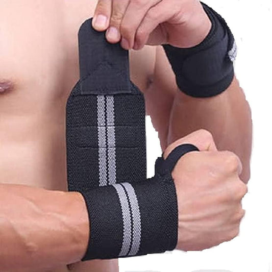 BEAST RAGE Wrist Wraps for Weightlifting - Adjustable Lifting Straps With Thumb Loop for Enhanced Gym Support, Powerlifting, Bodybuilding and Workout