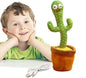 FlamitzStar Interactive Dancing Cactus Toy with Singing, Talking, Recording, USB Charge, Fun Baby Plush Educational Toy Gift for Toddlers Boys Girls - Multicolor - Kids Edition