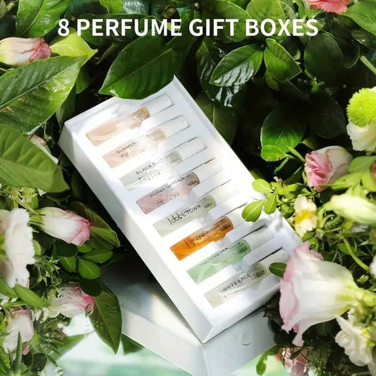 Perfumer's Club Complete Fragrance Gift Set For women | 7x8ml Eau De Parfum | Refill For Lightr | Pocket Friendly | 18% Oil For Long Lasting