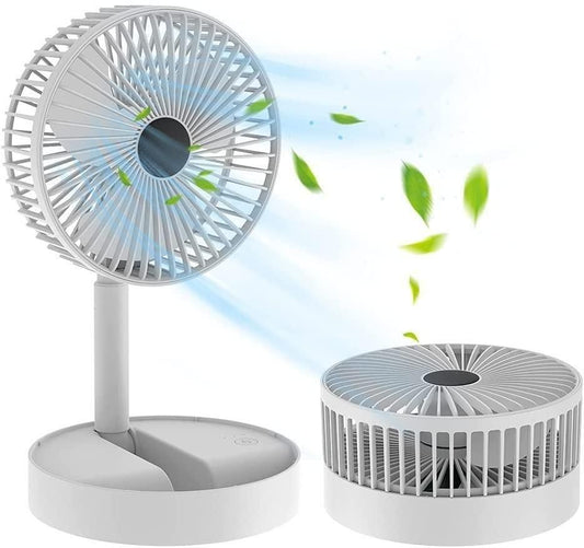 Samip Powerful Rechargeable High Speed Table Desk Fan for Home, Table Fan with Strong Airflow Quiet Operation Portable Pedestal Fan Speed Adjustable Fan